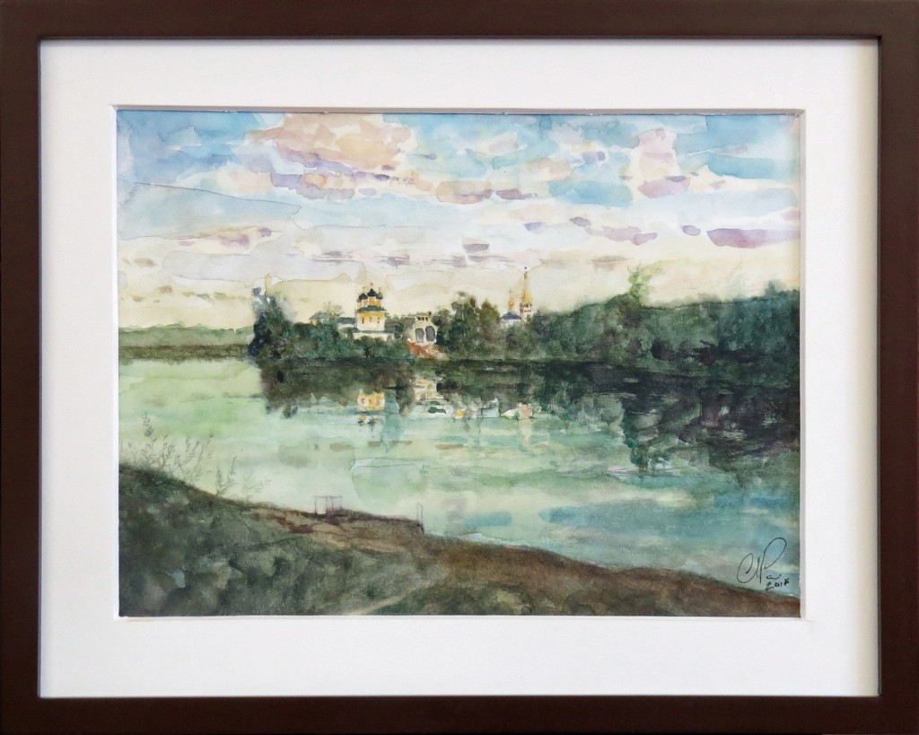 Russia Watercolor reflections